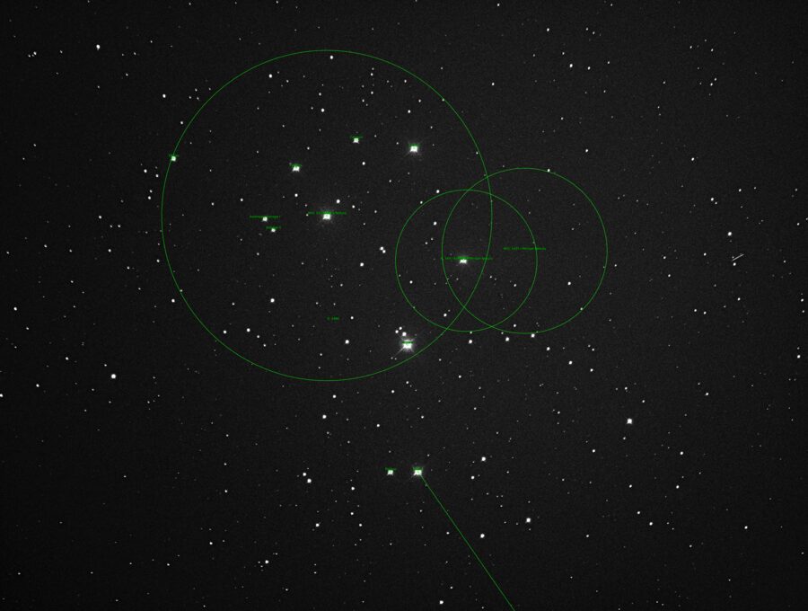 M45 (Pleiades) plate-solved image